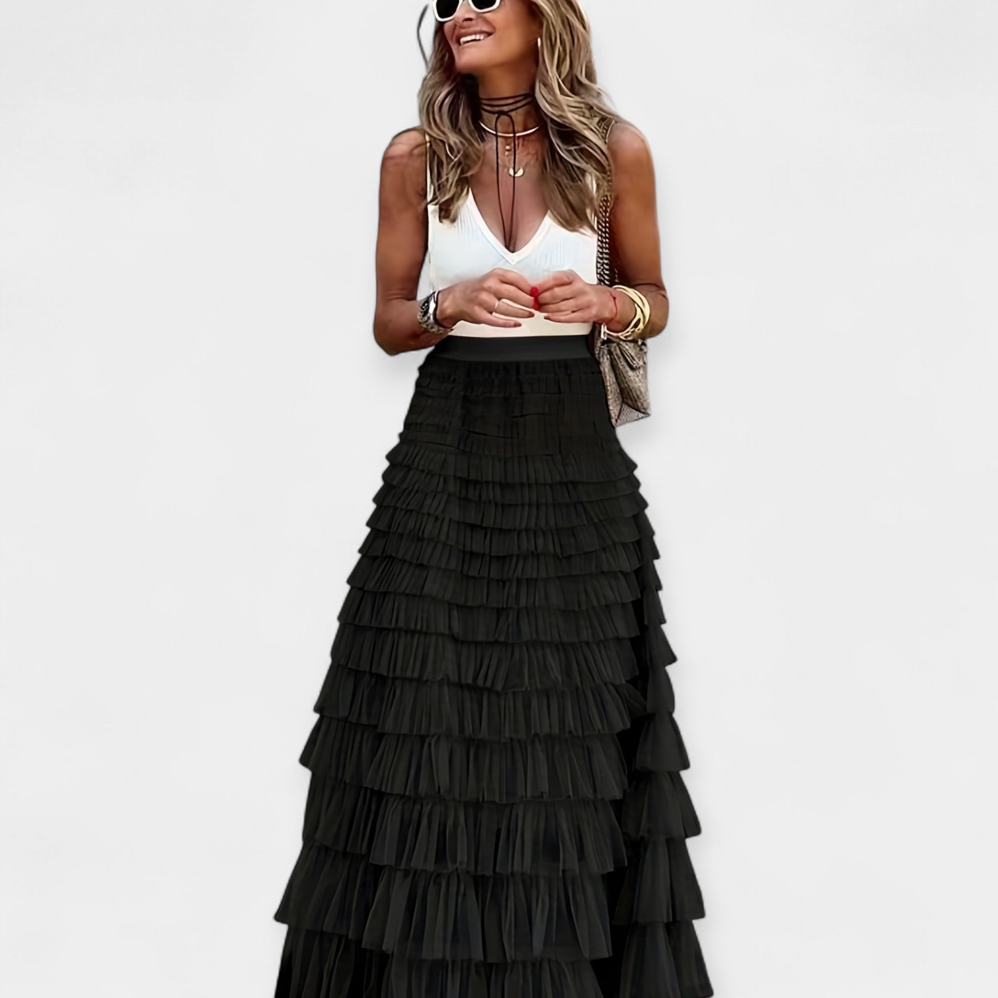 Boho Skirt with Lace