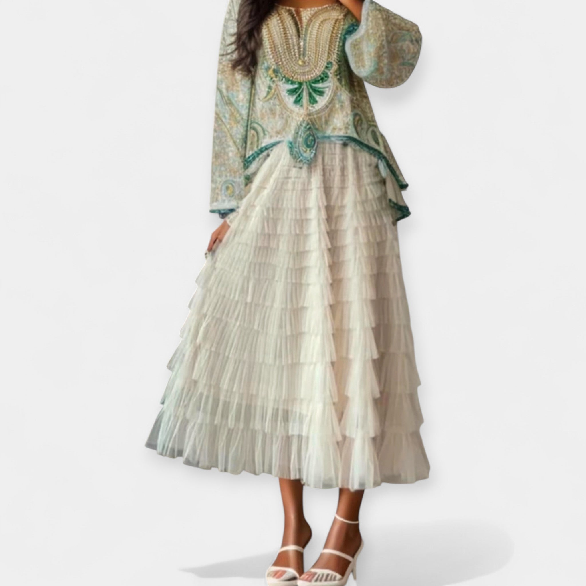 Tulle Skirt with Volume and Elegance