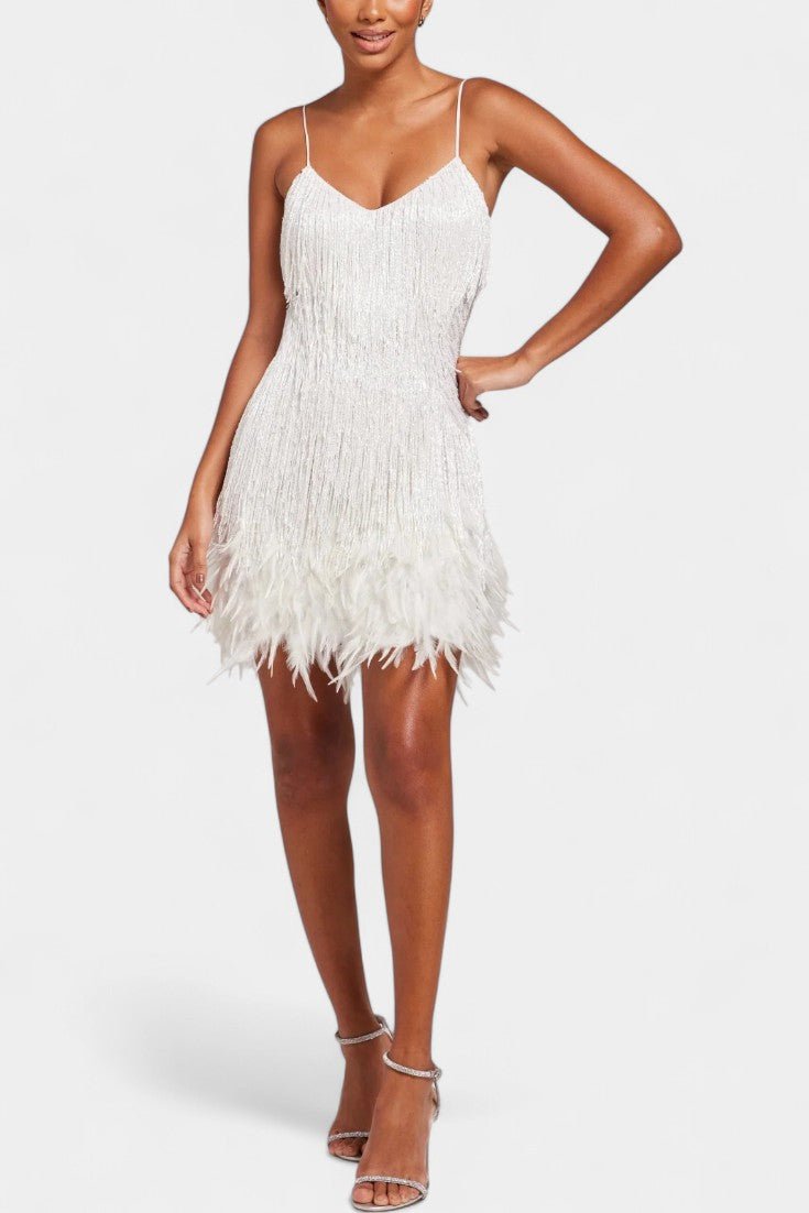 Bodil | Mini Feather Dress