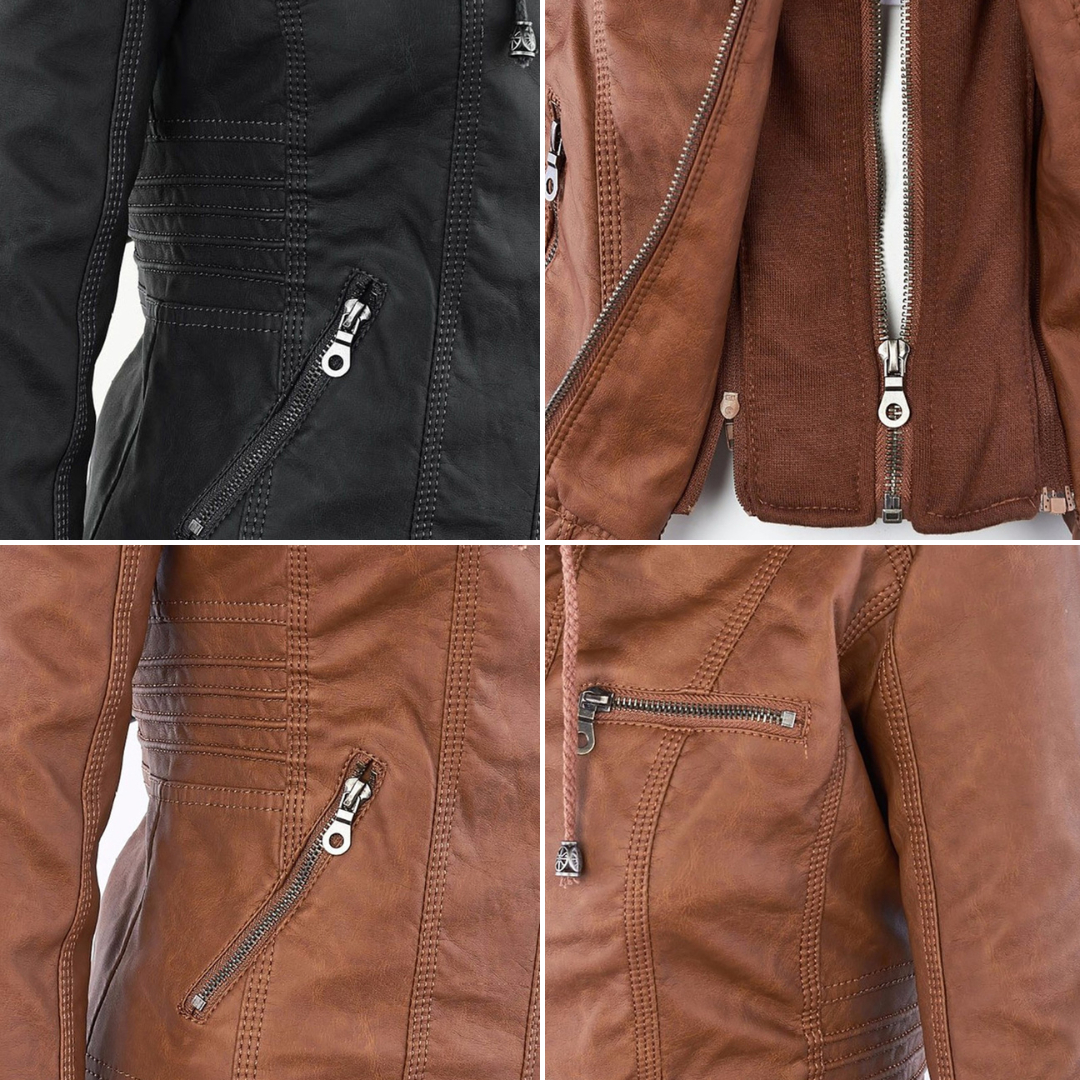 Robust leather jacket