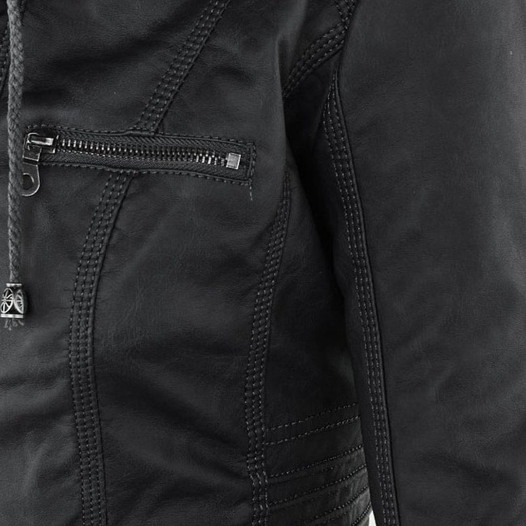 Robust leather jacket