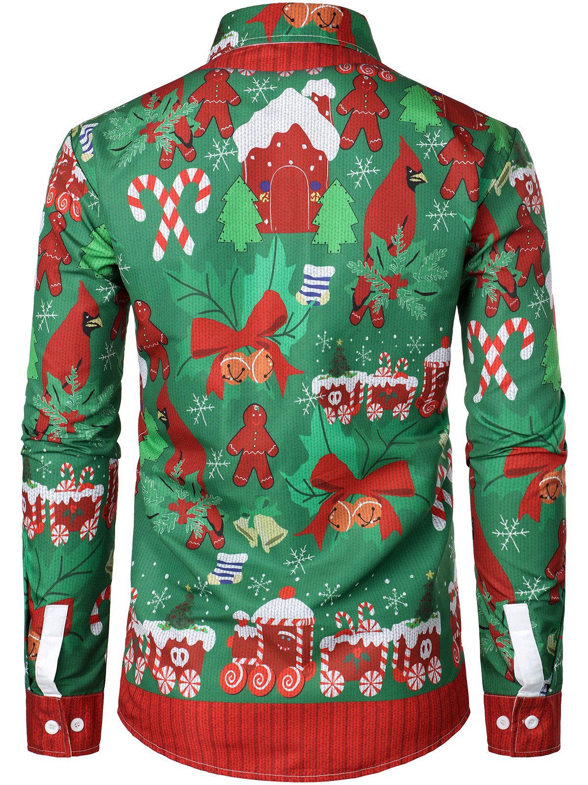 Herre's funny Christmas outfit holiday party ugly long-sleeve shirt