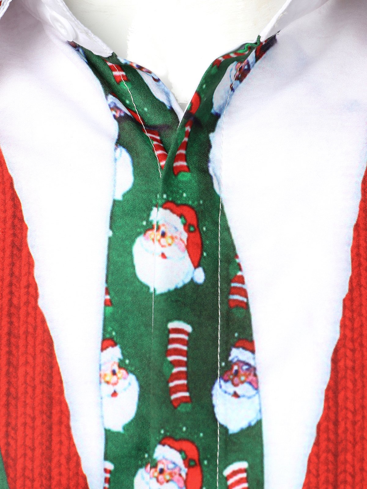 Herre's funny Christmas outfit holiday party ugly long-sleeve shirt