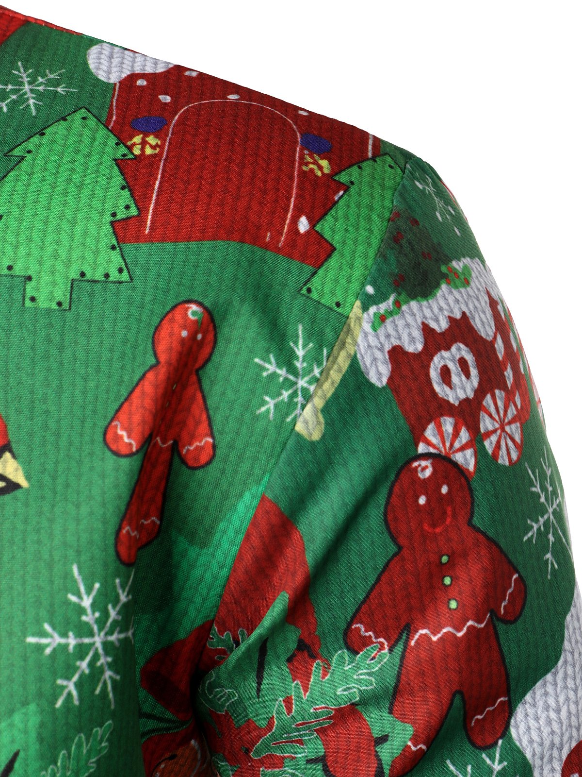 Herre's funny Christmas outfit holiday party ugly long-sleeve shirt