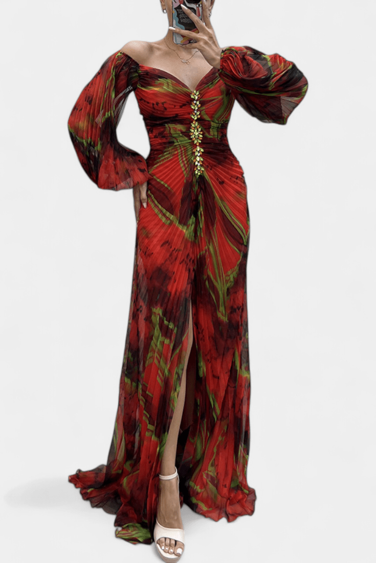 Kirstine | Pleated Maxi Dress