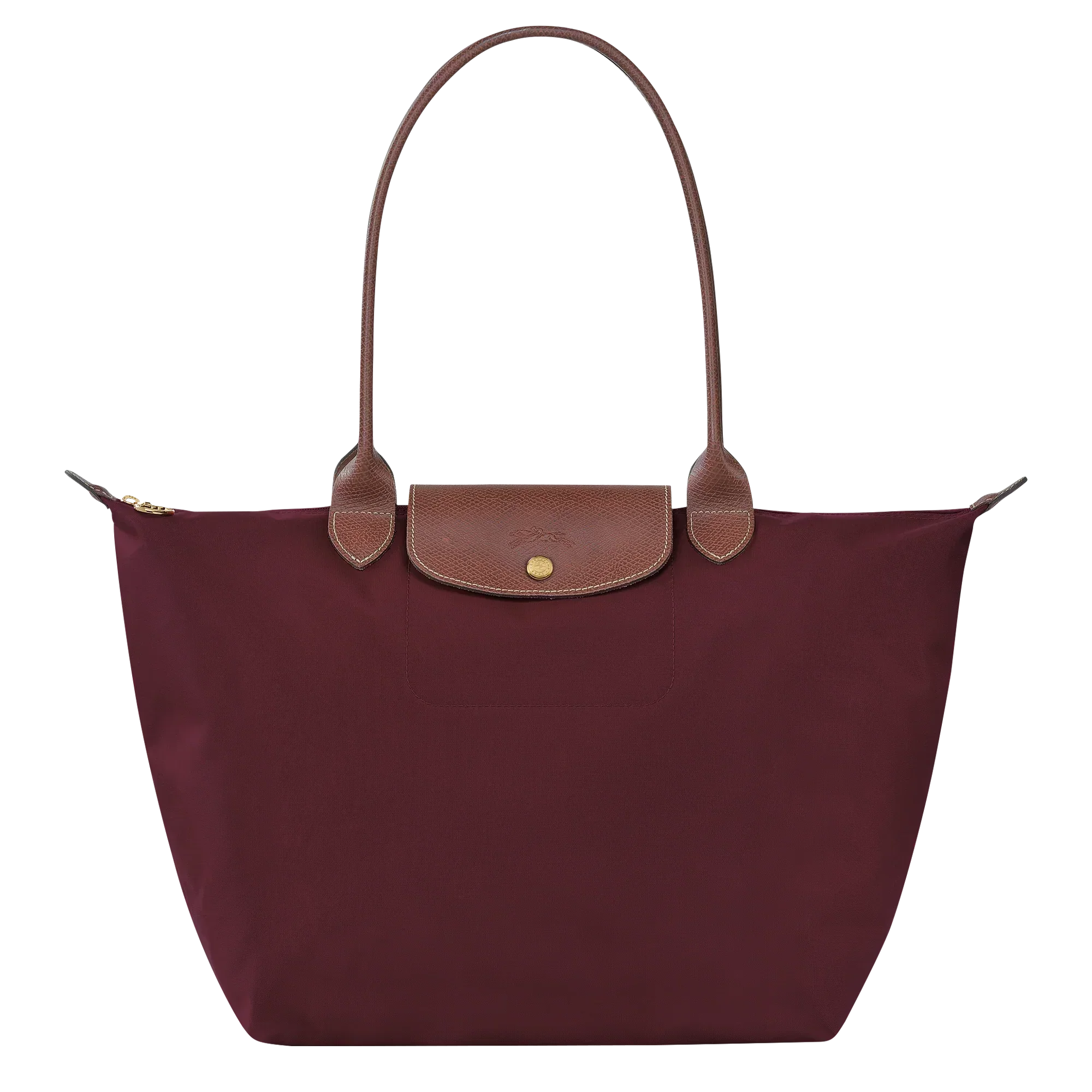 Longchamp - Large Le Pliage Bag, Burgundy