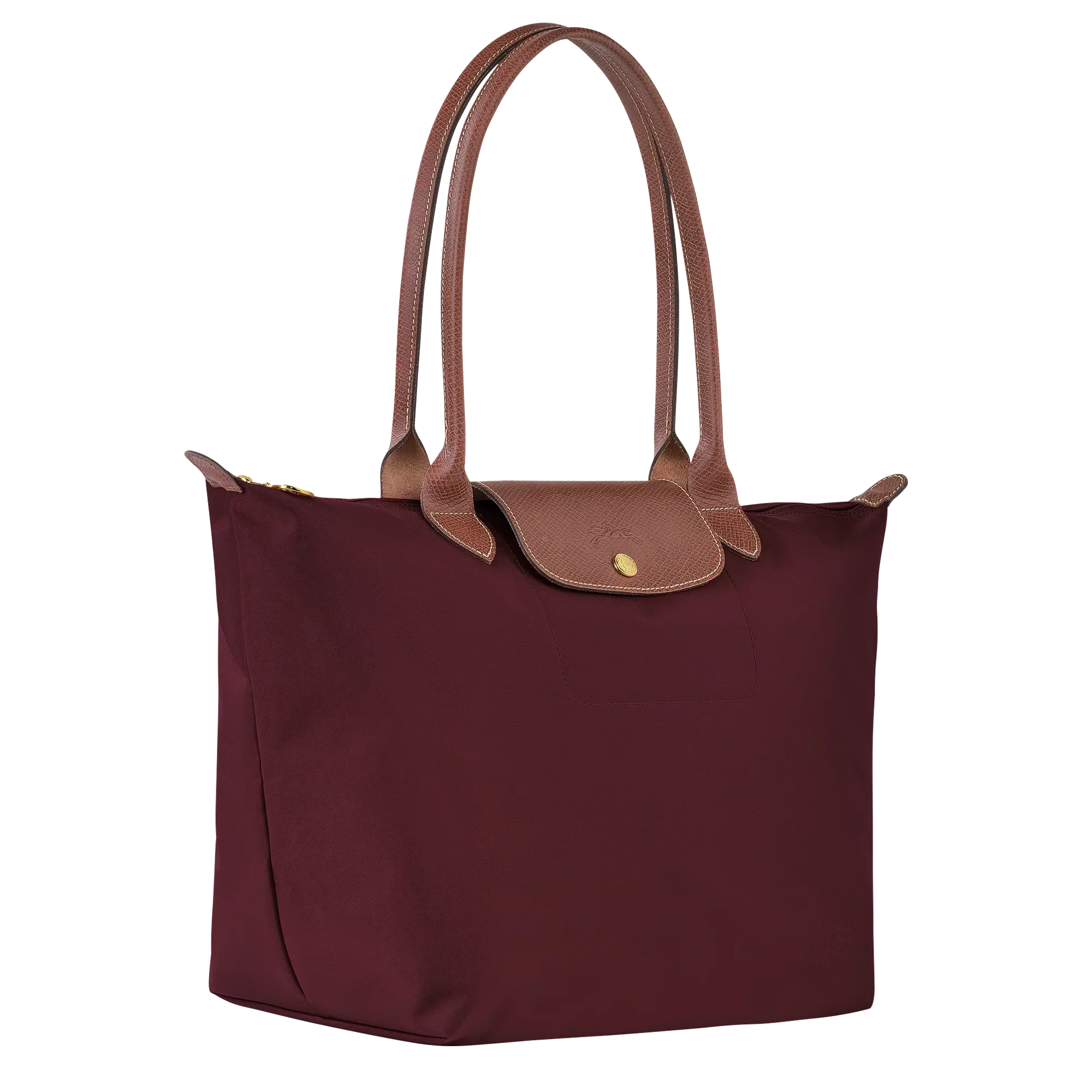 Longchamp - Large Le Pliage Bag, Burgundy