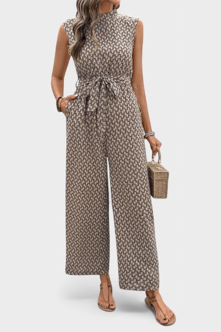 Marie | Geometric Jumpsuit