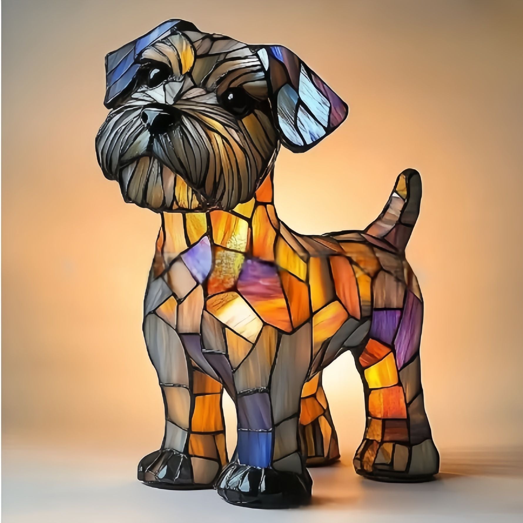 Doudou – Magical Dog Lamp in Colored Glass