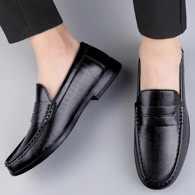 James Men's Genuine Leather Shoes with High-Quality Finish