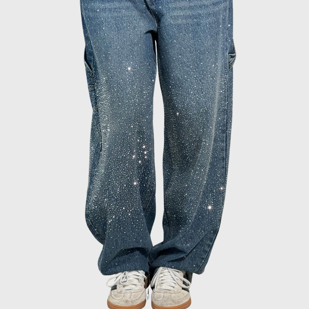 Balloon denim jeans