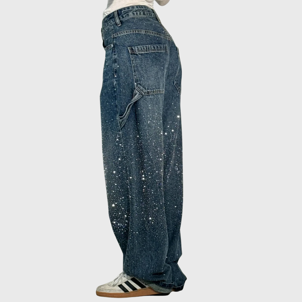 Balloon denim jeans