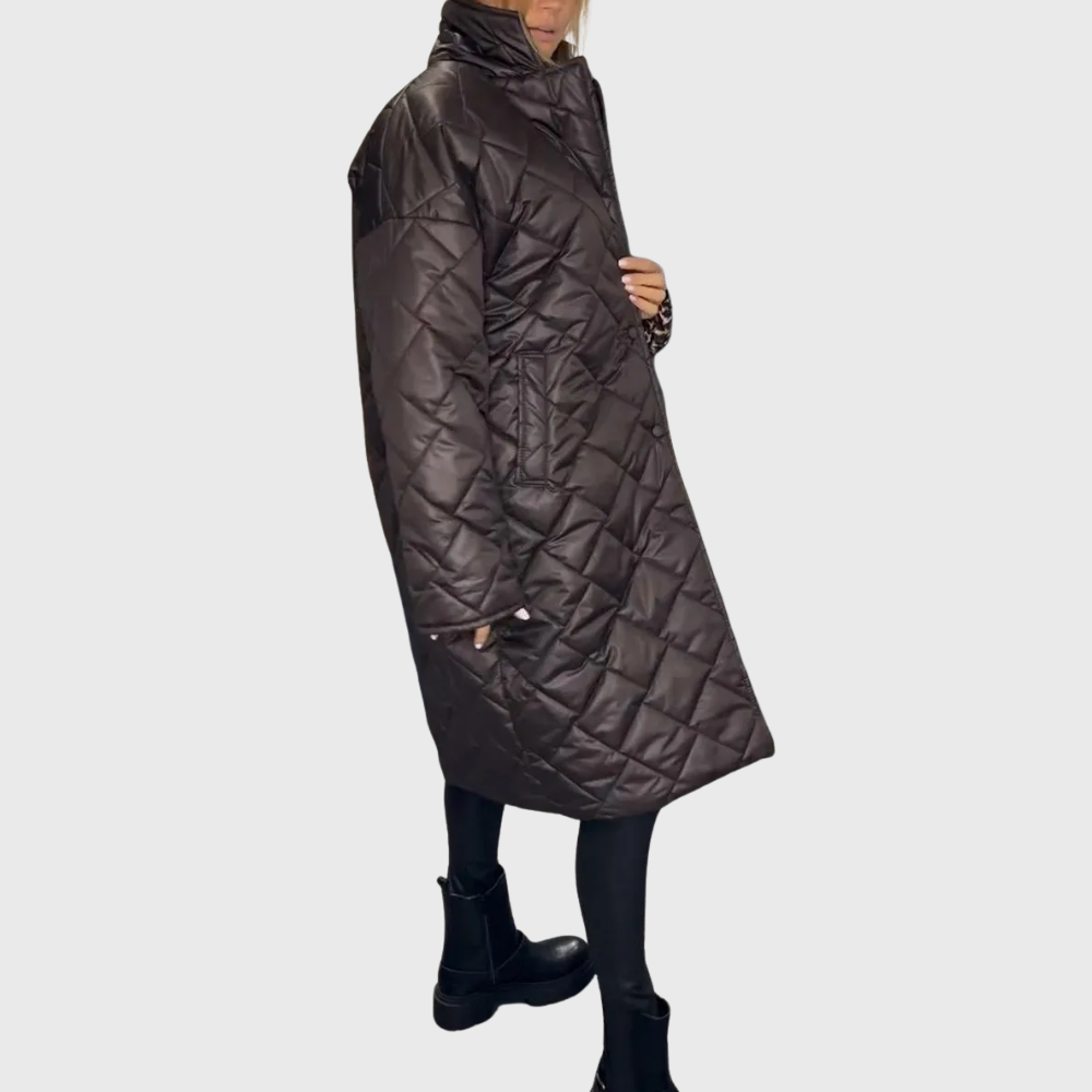 Reversible quilted coat