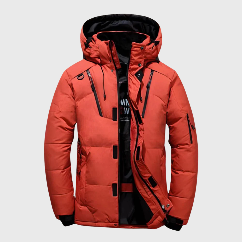 Weatherproof down jacket