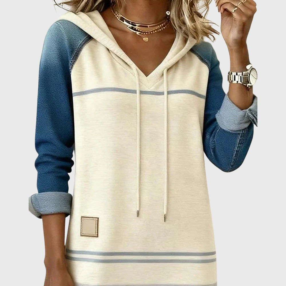 Striped Hooded Dress