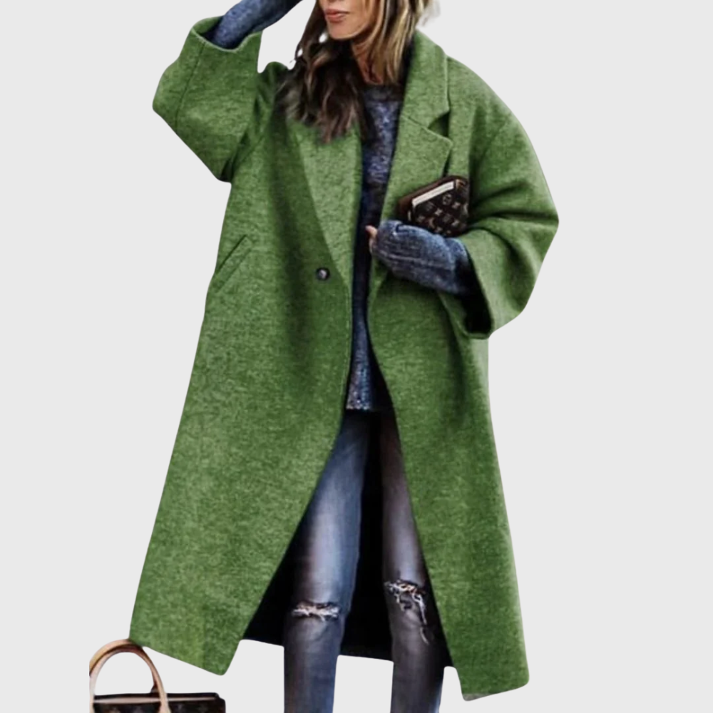 Oversized wrap coat