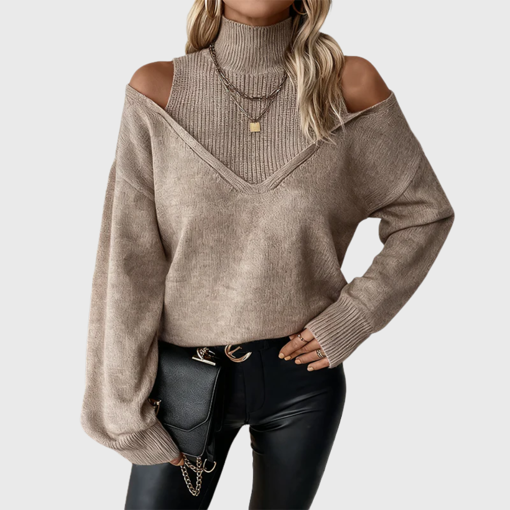 Stylish women's wool sweater