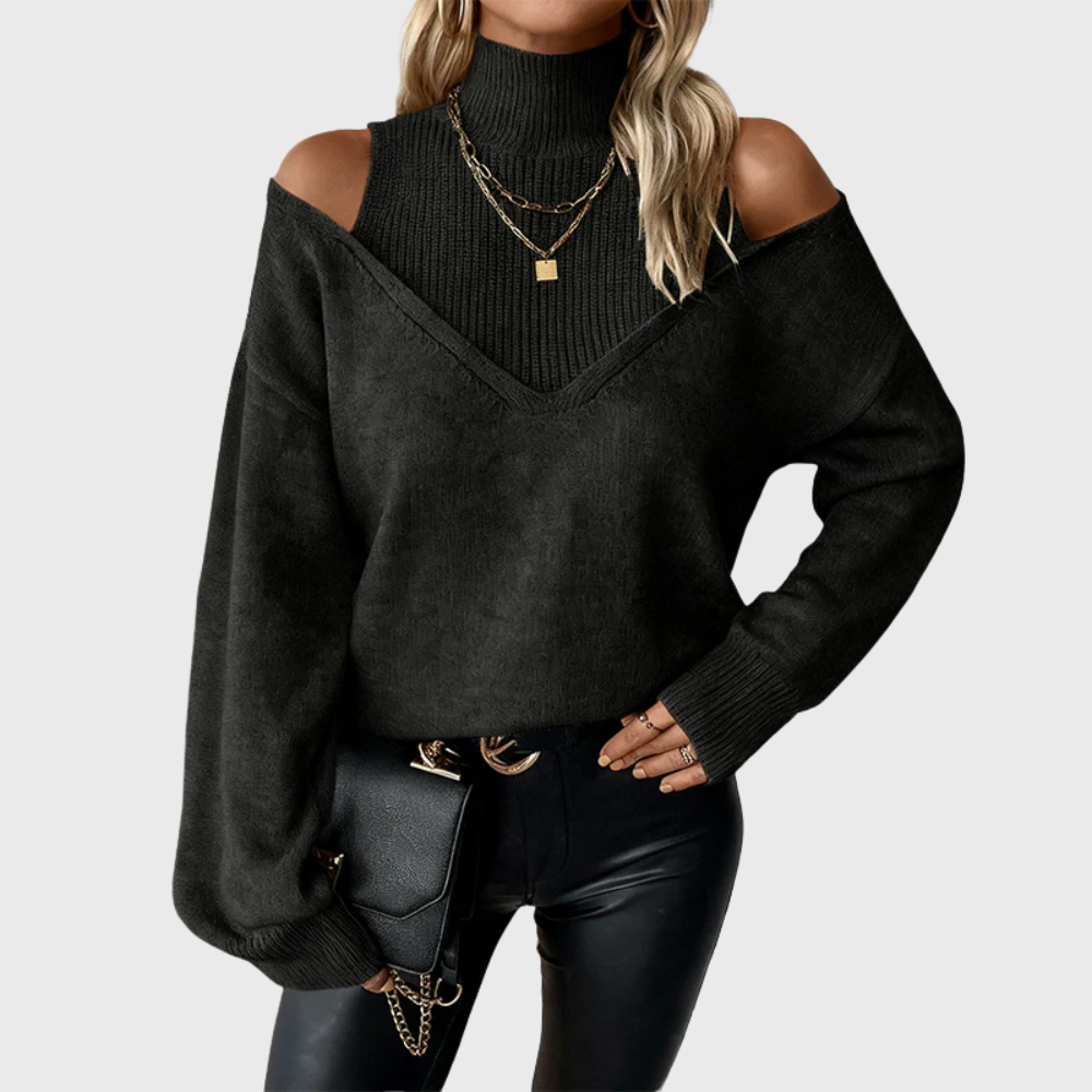 Stylish women's wool sweater