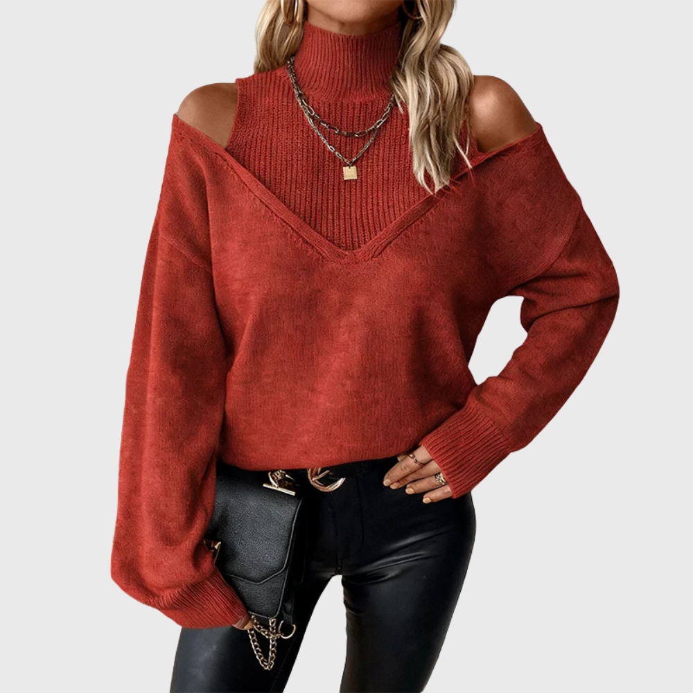 Stylish women's wool sweater