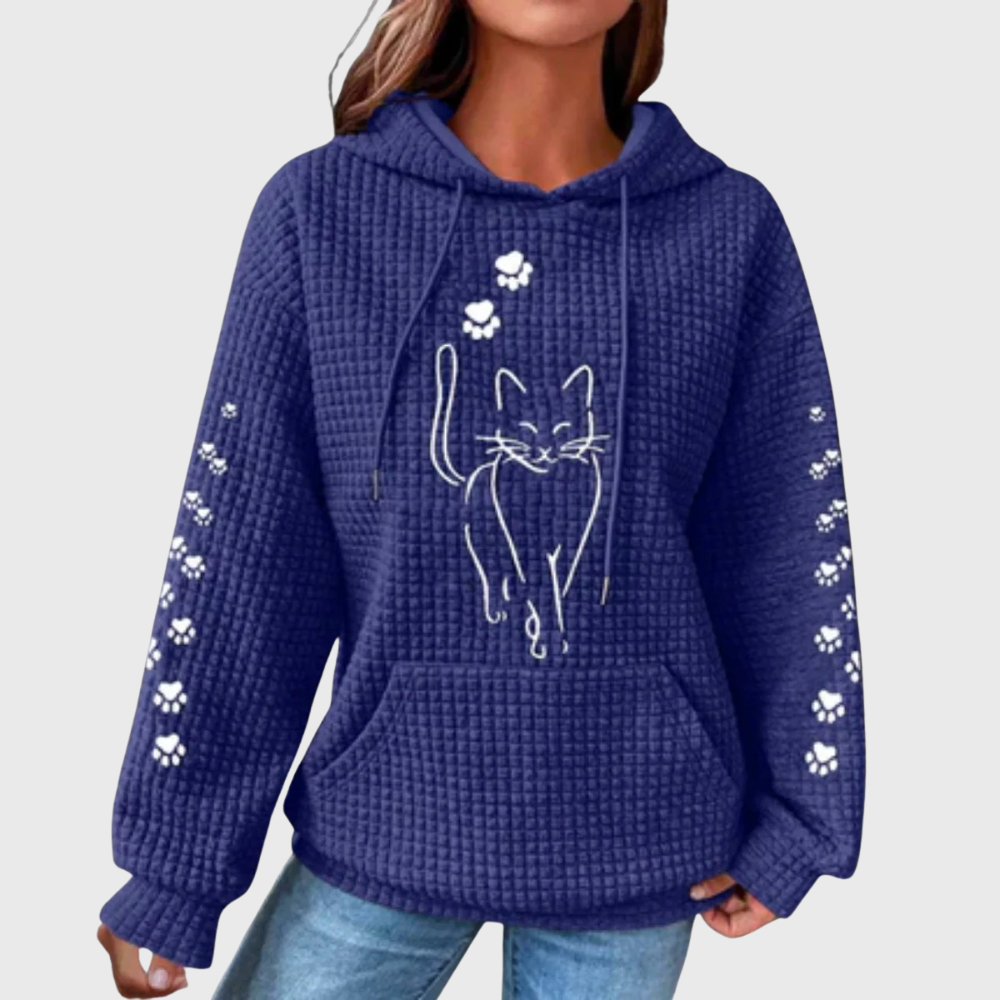 Long sleeve hoodie top