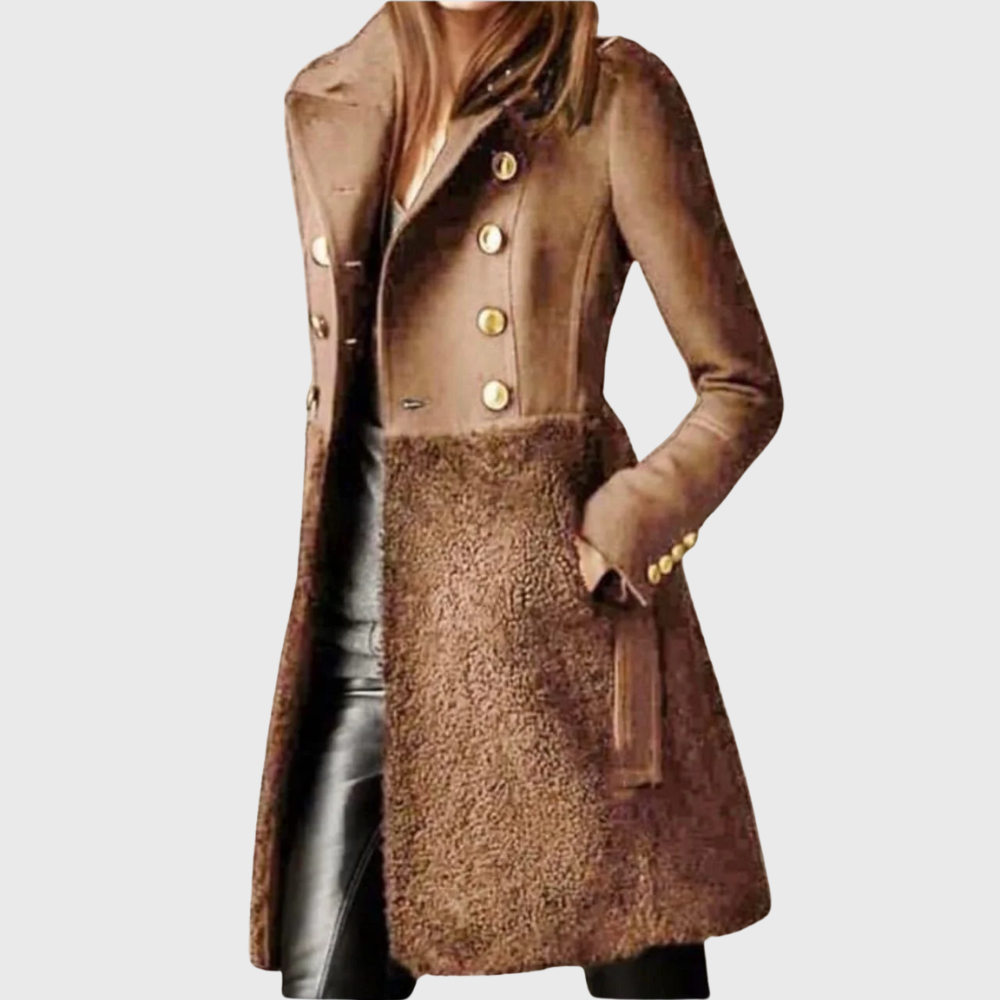 Double-breasted winter coat