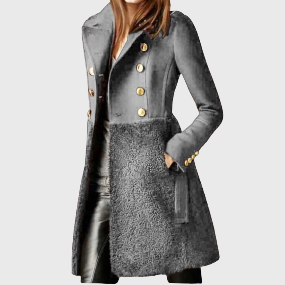 Double-breasted winter coat