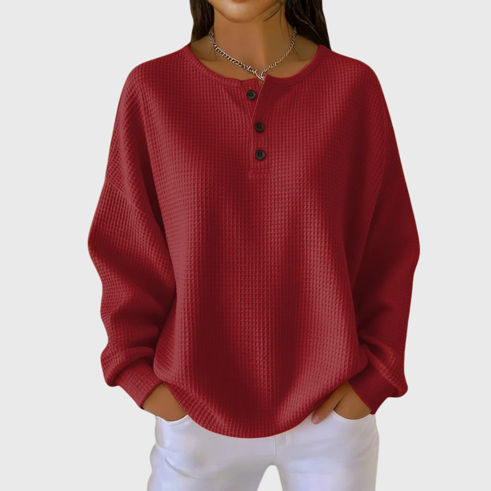 ANNA™ | STYLISH SWEATSHIRT WITH COLLAR