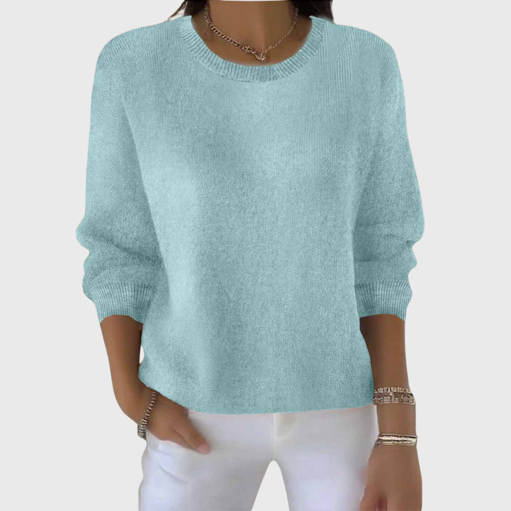 Casual ribbed pullover sweater