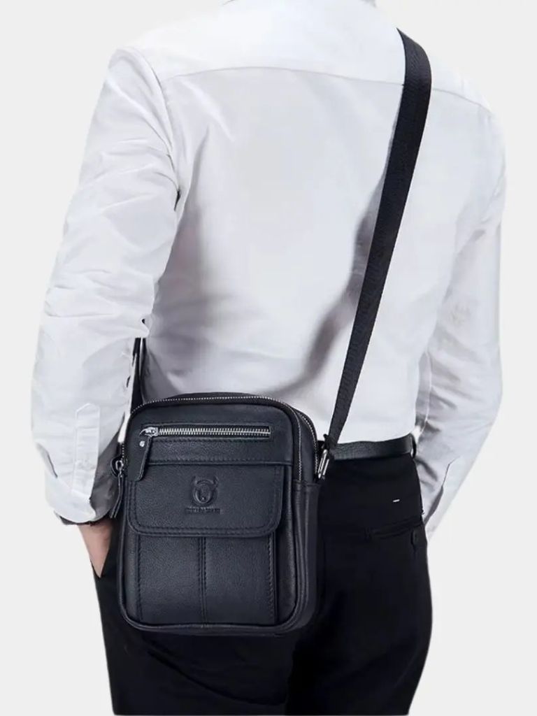 Simon™ | Leather Messenger Bag
