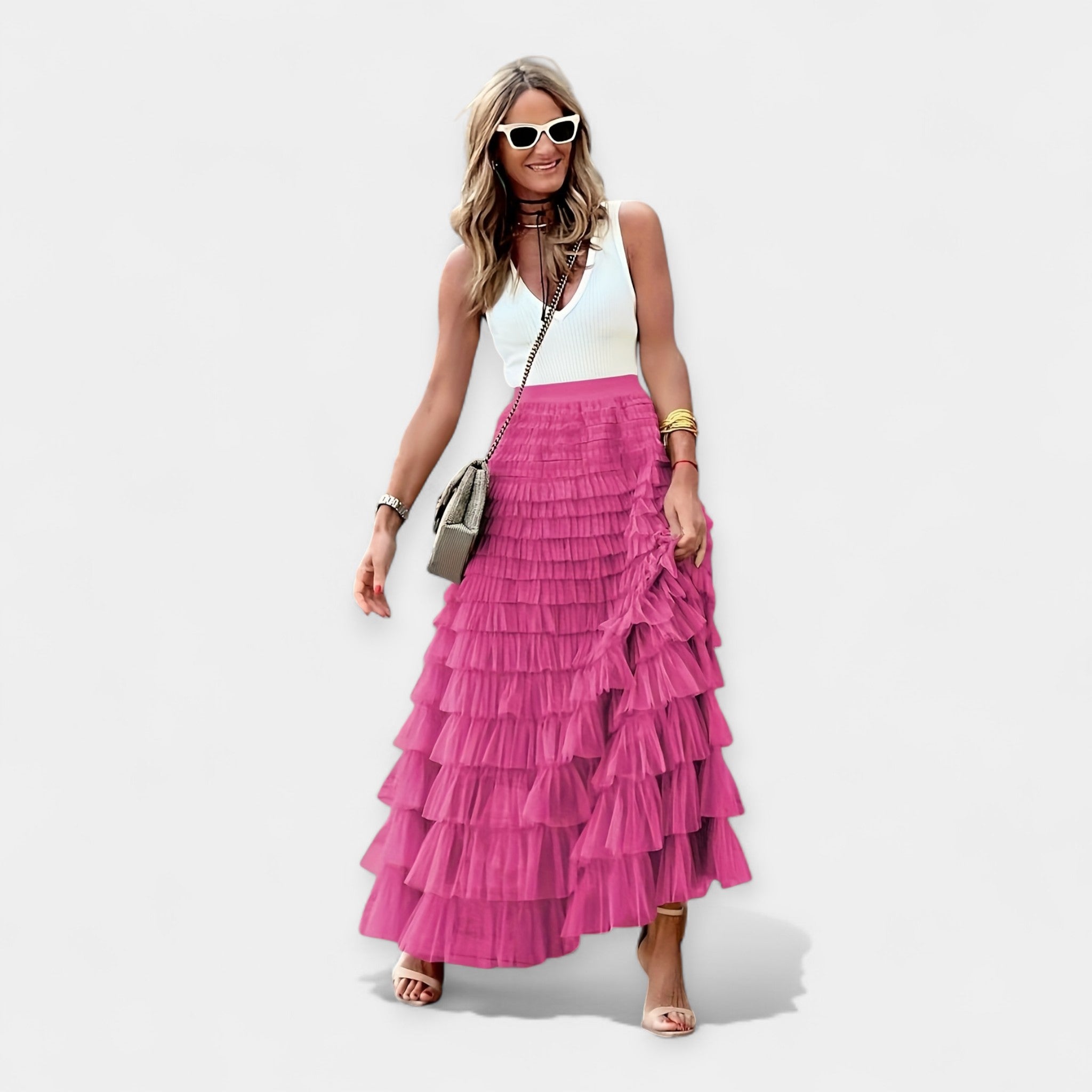 Boho Skirt with Lace