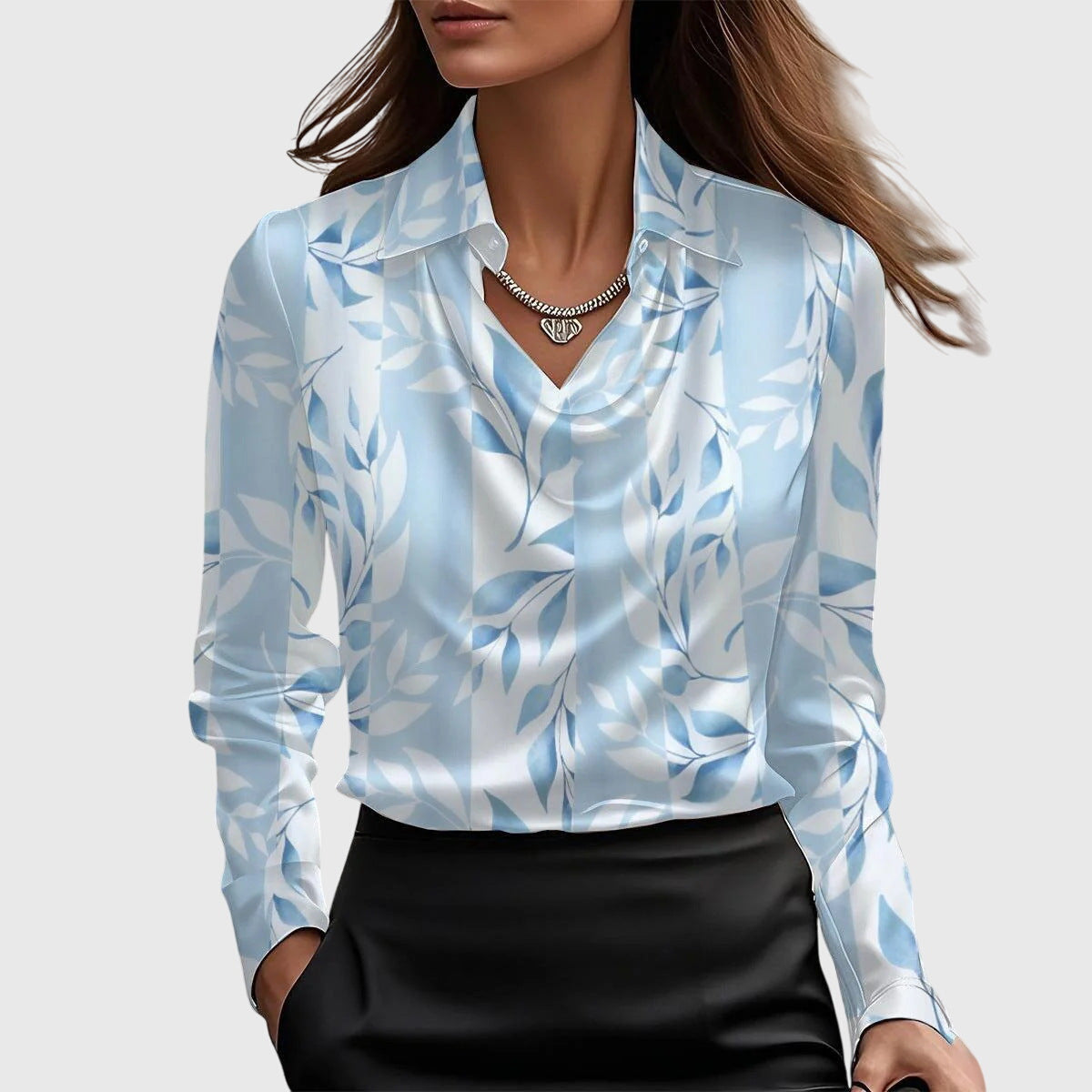 Elegant satin blouse