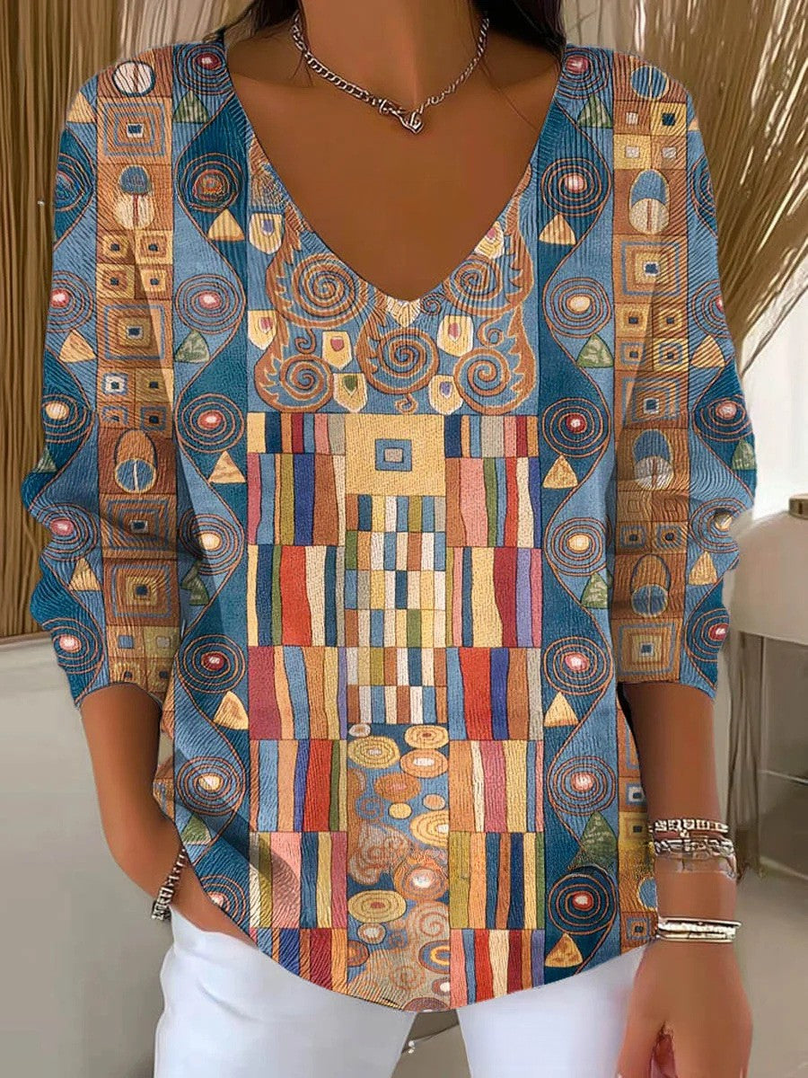 Anežka – Stylish Knit Sweater with V-Neck 8