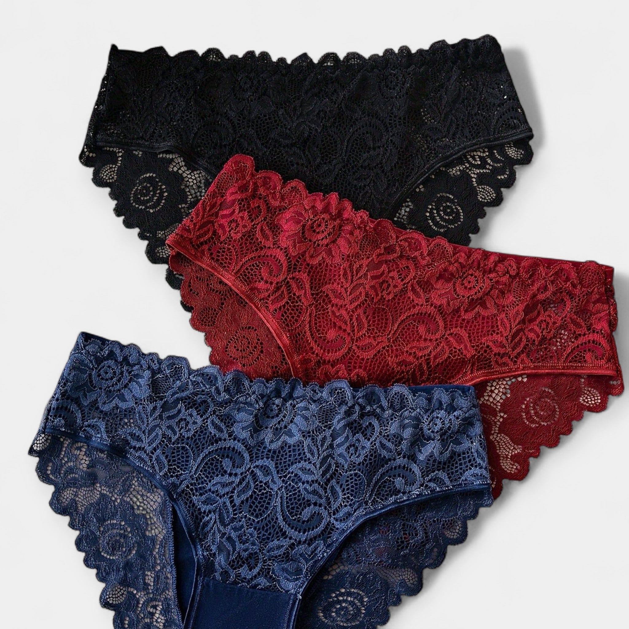 3-Pack Lace Briefs