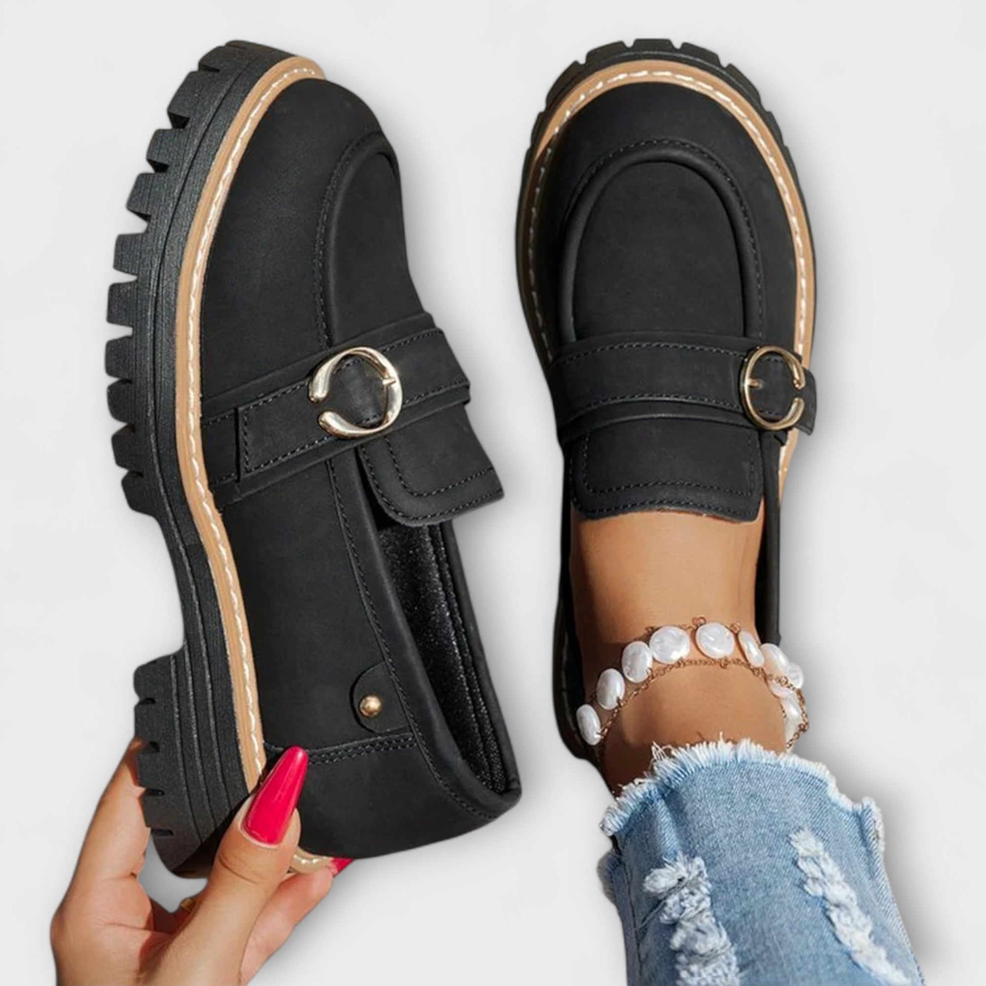 Lora™ | Casual Round Toe Moccasins