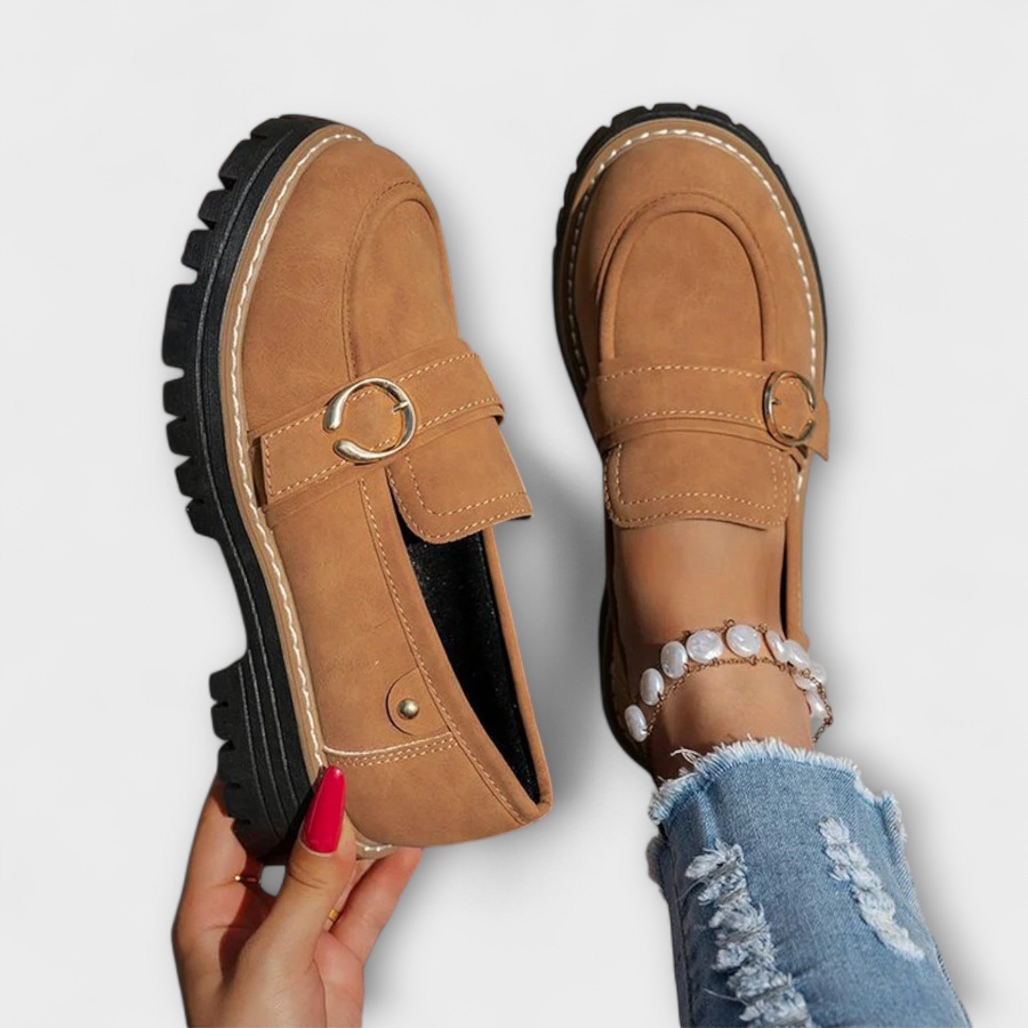 Lora™ | Casual Round Toe Moccasins
