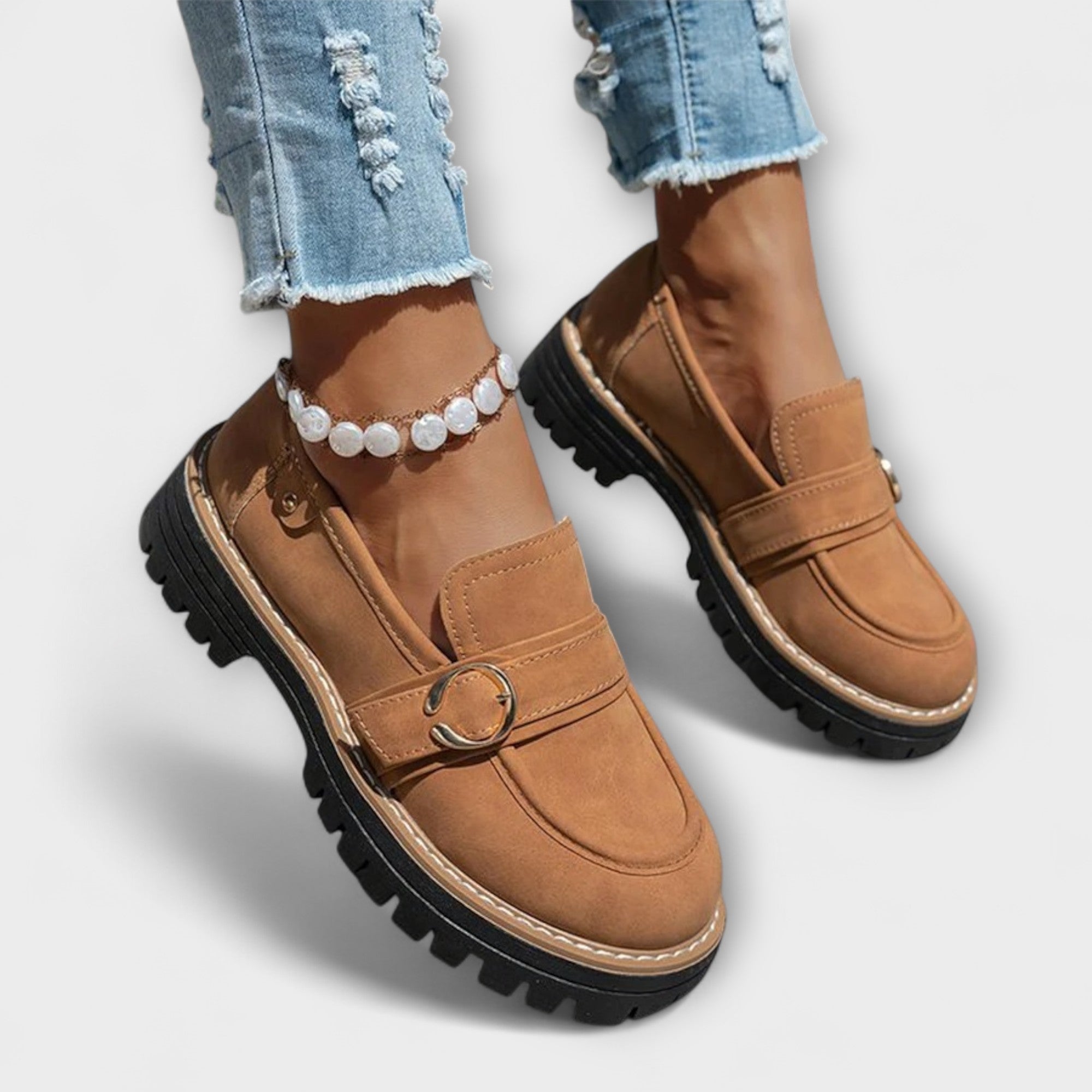 Lora™ | Casual Round Toe Moccasins