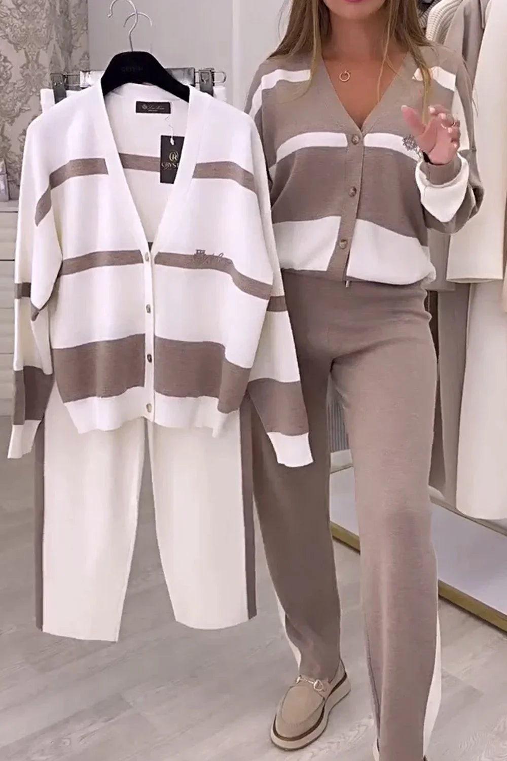 Knitted Two-Piece Set