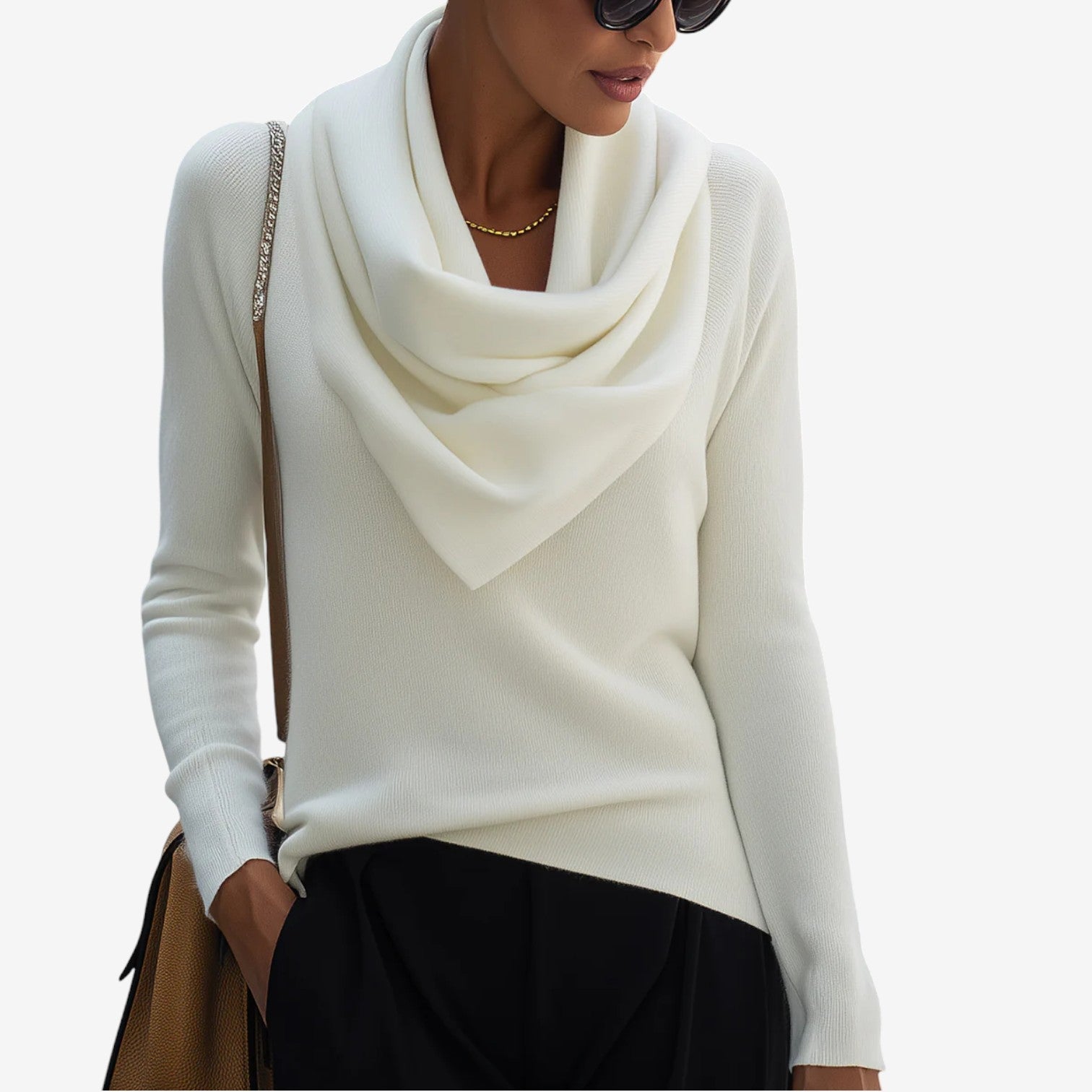 Patricia™ Draped Neck Sweater