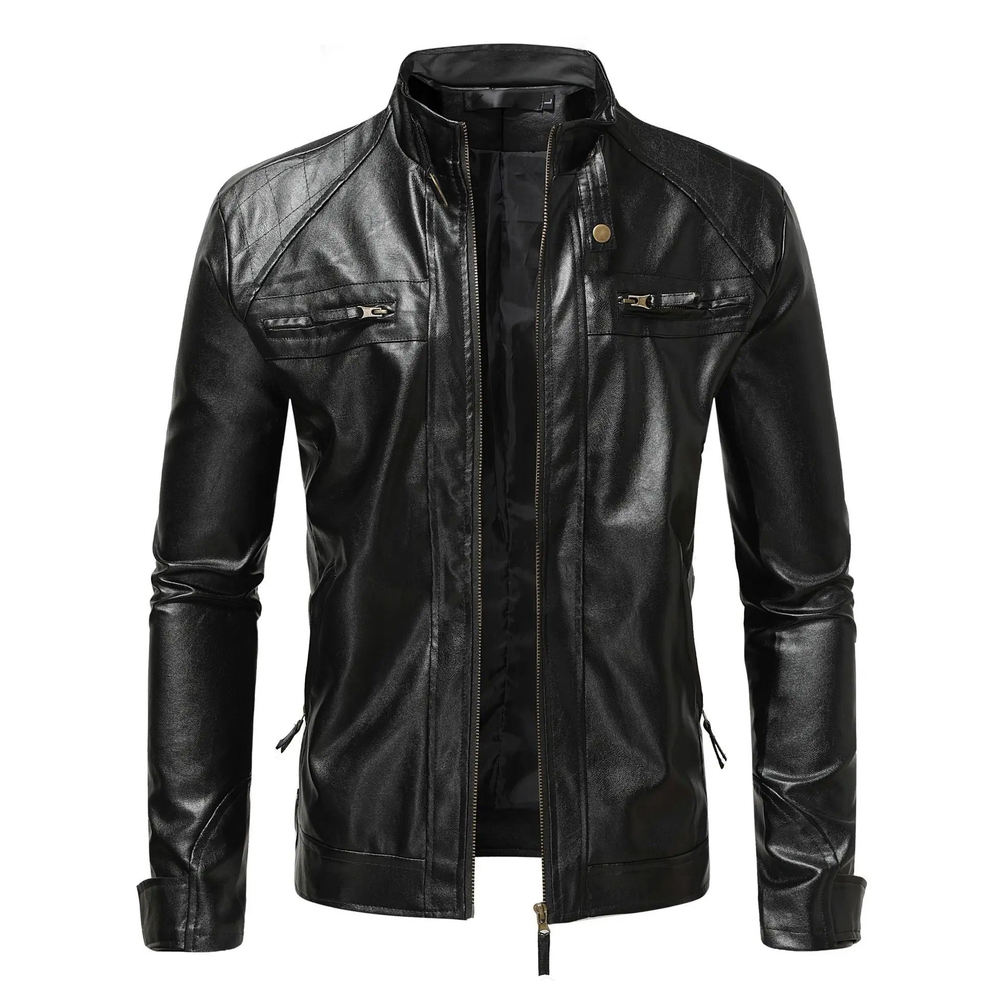 Elegant Leather Men's Jacket