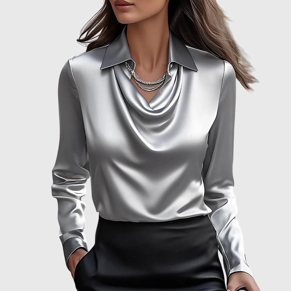 Elegant satin blouse
