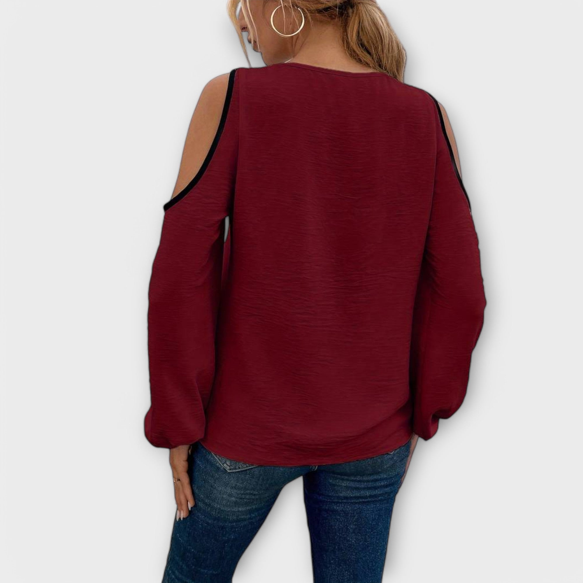 Scarlett - Colorful Blouse with Square Neckline
