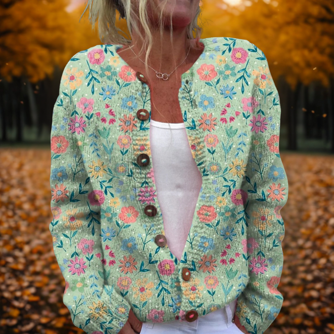 ALEAH | Floral Pattern Cardigan