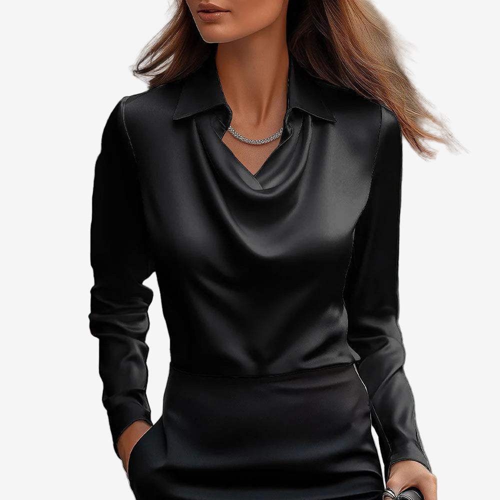 Elira™ Cowl Neck Blouse