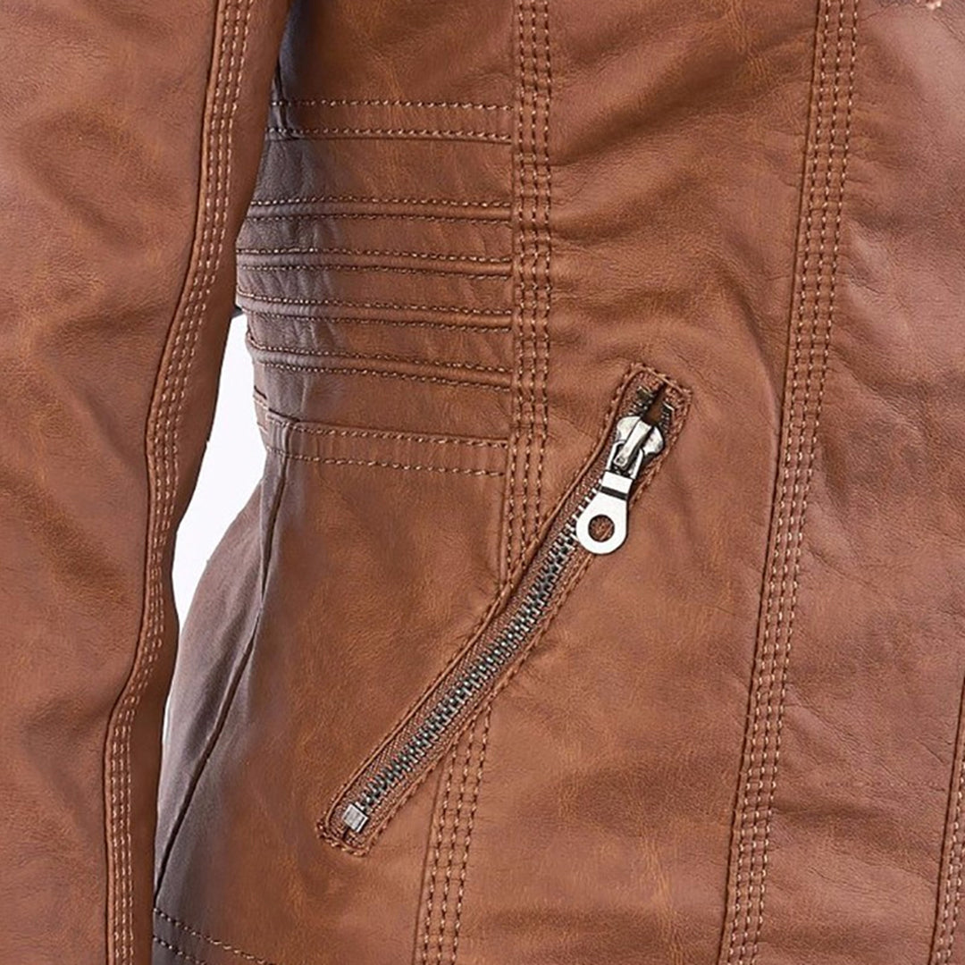 Robust leather jacket