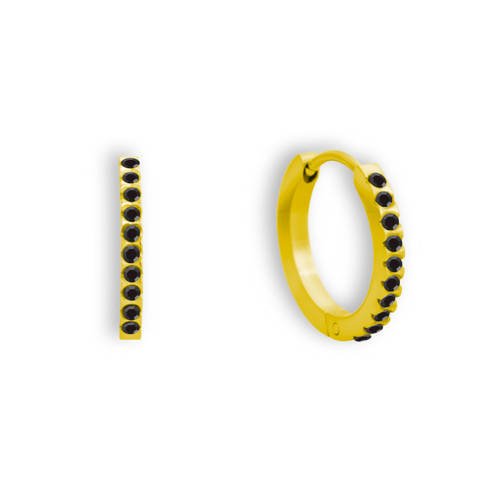 Hoop Earring with Zirconias