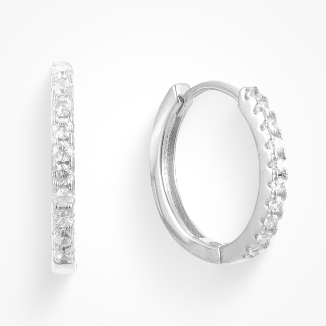 Hoop Earring with Zirconias