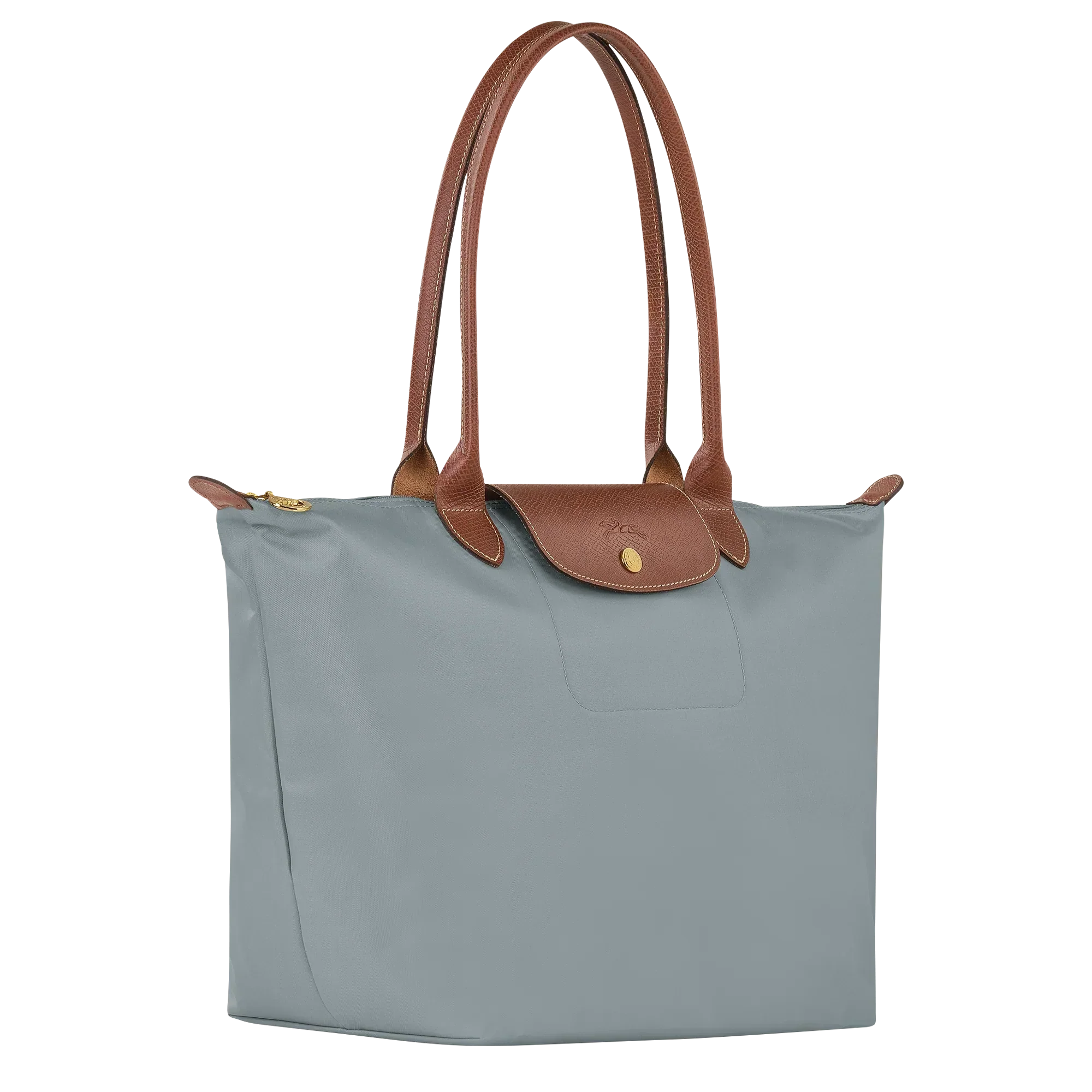 Longchamp - Large Le Pliage Bag, Steel