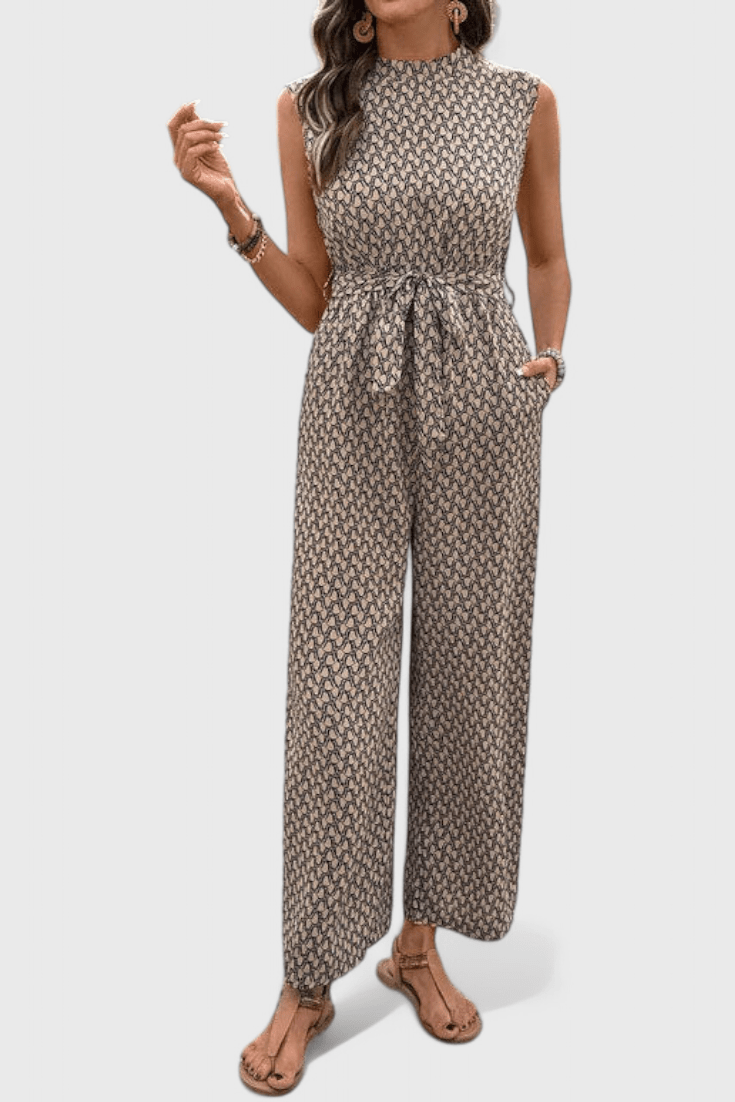 Marie | Geometric Jumpsuit