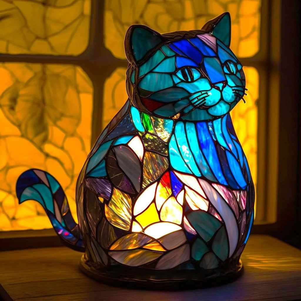 Nala – Colorful Glass Magic Lamp for Cats