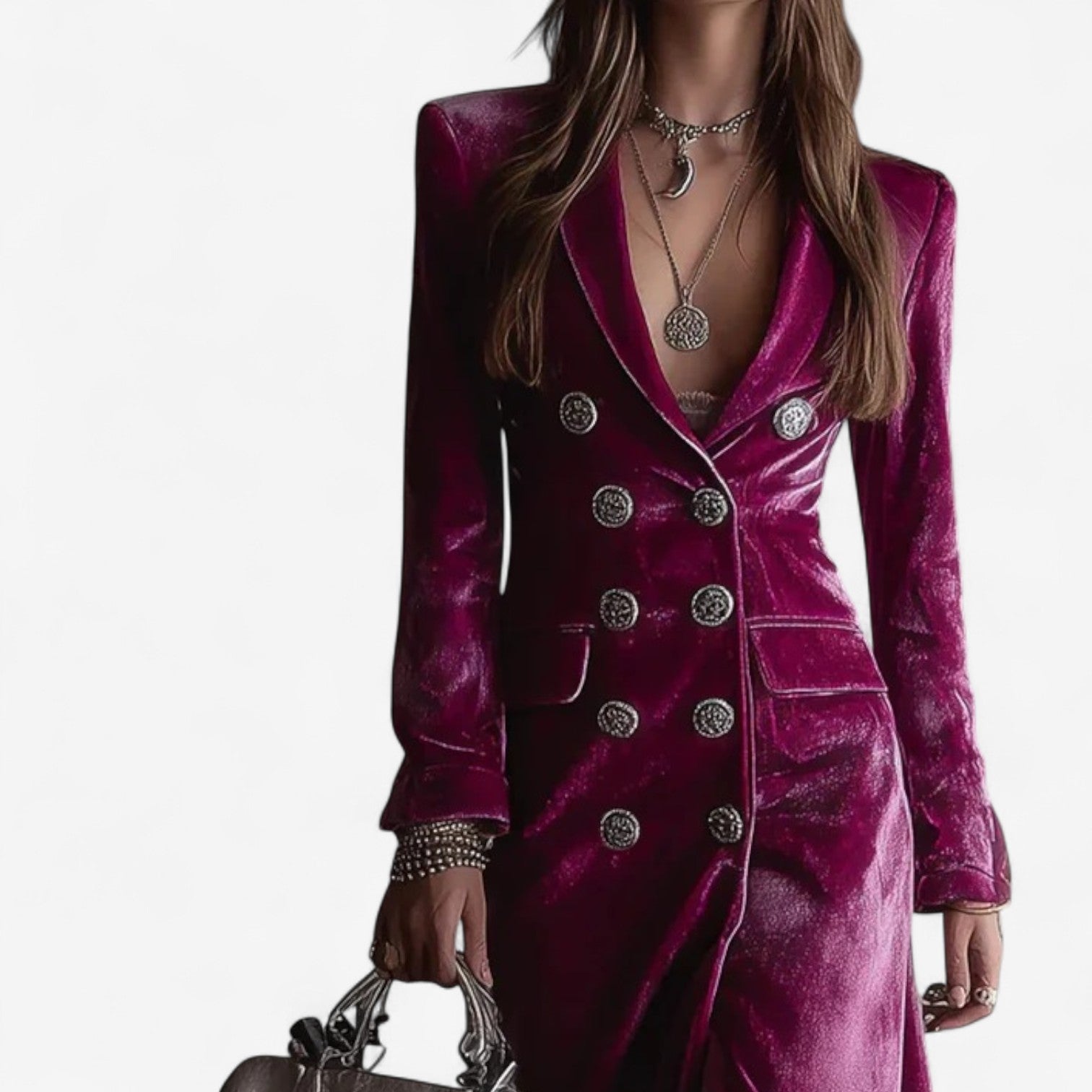 Virginie™ Crossed Velvet Dress